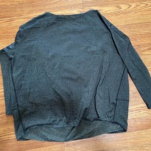 lululemon back in action long sleeve, limited edition sparkly gold and black